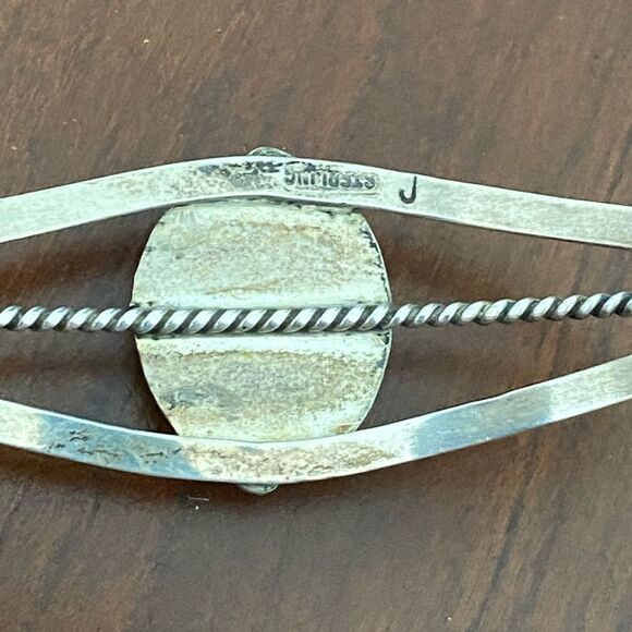 Vintage Navajo Lapis Lazuli Cuff - Picture 3 of 5